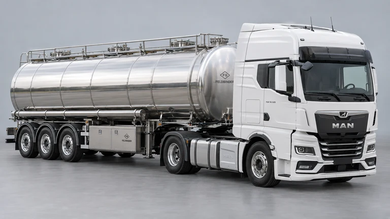 MAN TGX 18.520 çekici ve Feldbinder TSA LM referanslı tanker; temsili görsel
